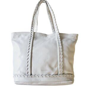 Marco Buggiani White Leather Shoulder Bag, Woman's White Tote